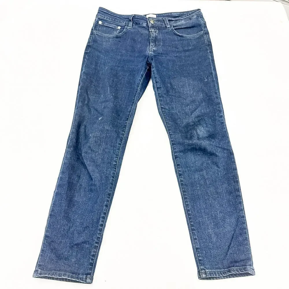 CLOSED Dark Wash Slim Tapered Leg Dark Wash Denim Jeans Size 29 Italy
